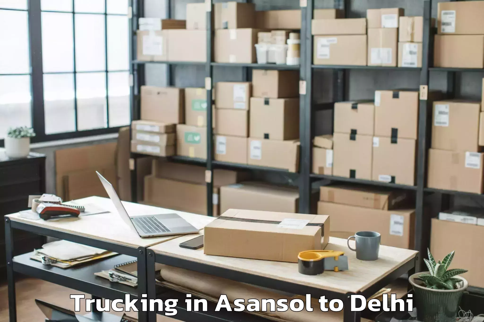 Professional Asansol to University Of Delhi New Delhi Trucking